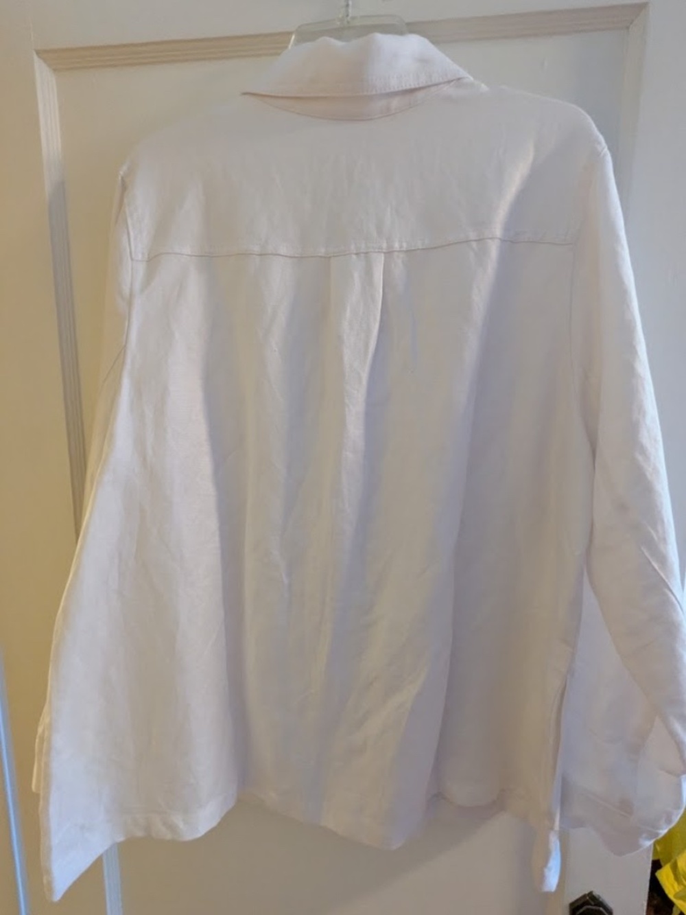 NWT J.Jill White Linen Blend Lightweight Jacket, XL Petite - Picture 4 of 8